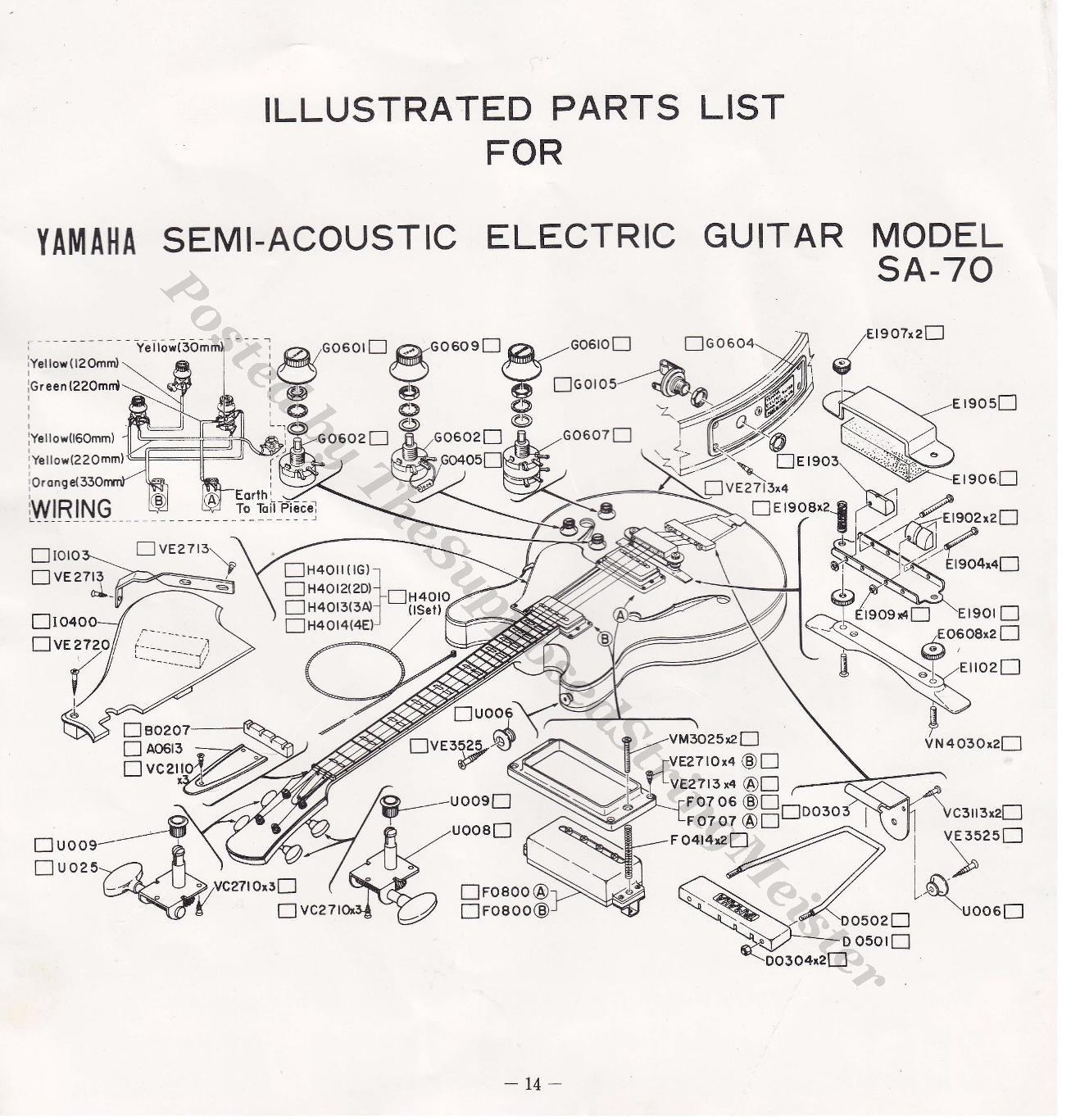 Yamaha SA-70 (full hollow body bass guitar) | TheSupposedStringMeister